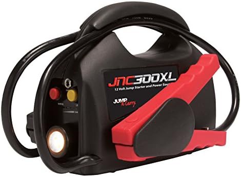 Flashlight equipped jump starter