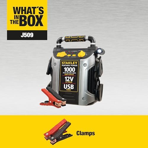 Compact 1000 Peak Amp Vehicle Jump Starter — photo 3