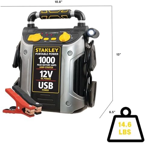 Compact 1000 Peak Amp Vehicle Jump Starter — photo 4