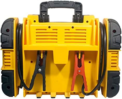 Professional yellow battery booster with power switch — photo 4