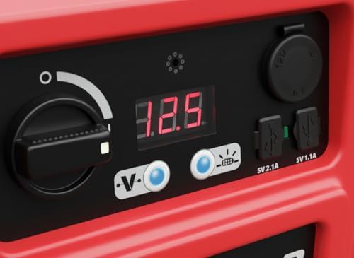 Red 1700 peak amp jump starter — photo 4
