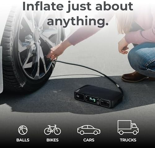 Black jump starter and power bank combo — photo 3