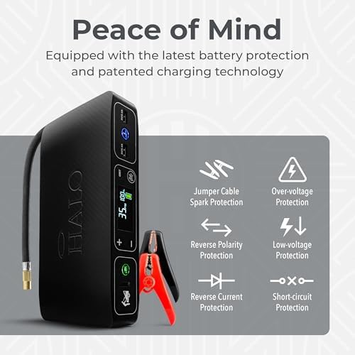Black jump starter and power bank combo — photo 5
