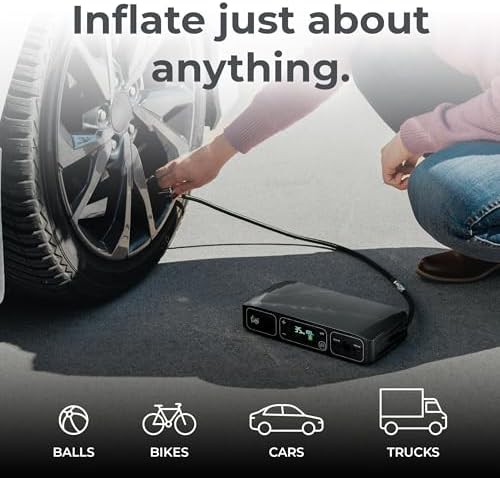 Gray portable jump box with air compressor — photo 3