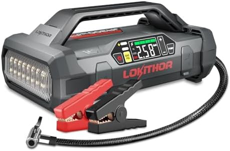Jump Starter with Integrated Air Compressor