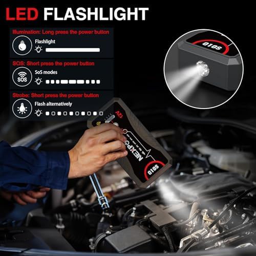 NEXPOW 3000A upgraded car battery jump starter pack — photo 4
