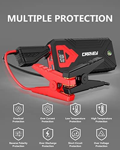 Quick charge portable battery jumper with flashlight — photo 4
