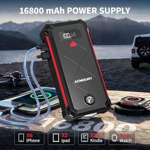 ACMOUNT P100 5000A truck jump starter — photo 4