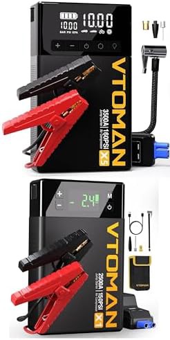 Lithium Ion Booster with Digital Tire Inflator