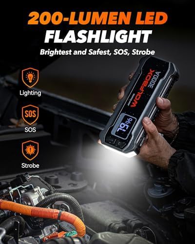 Portable 3000A Battery Booster with Fast Charging — photo 4
