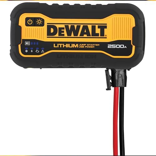 DEWALT DXAELJ25 2500 peak amp portable lithium jump starter