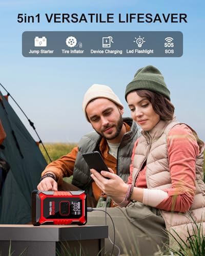 Portable Jump Starter with Integrated Air Compressor — photo 4