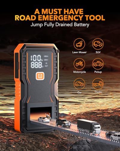 OXILAM 6000A jump starter with Type-C power bank — photo 3
