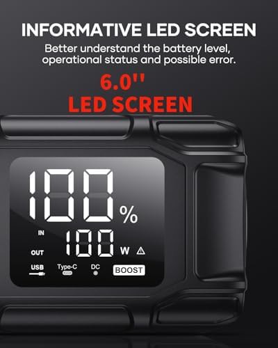 High capacity jump starter with PD65W fast charging — photo 5