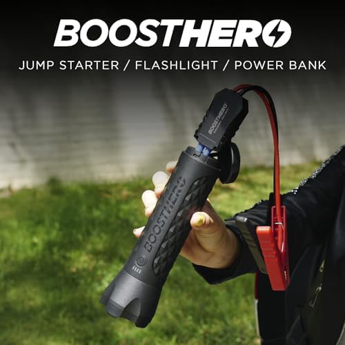 Portable black jump starter and power bank — photo 5