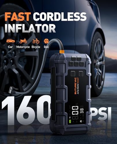 Portable jump box with integrated air compressor — photo 3