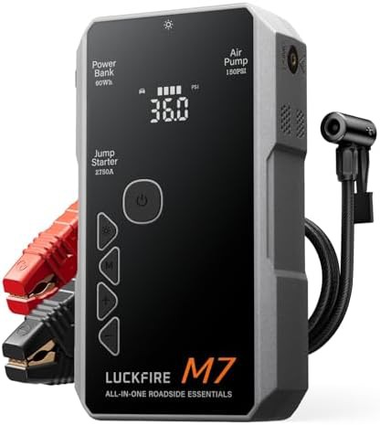 Jump starter with air compressor and smart ignition