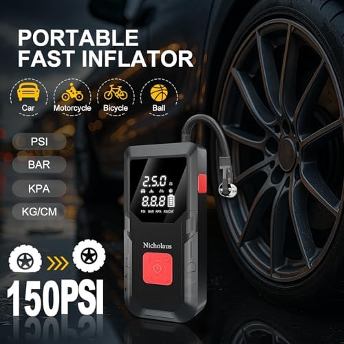 Compact 8000 mAh jump box with compressor — photo 3