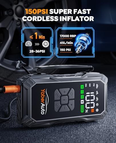 High Power Jump Starter with Compressor and Gloves — photo 3