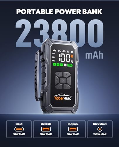 High Power Jump Starter with Compressor and Gloves — photo 4