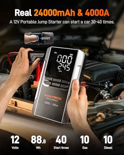 Jump Starter with Integrated 160 PSI Air Compressor — photo 3