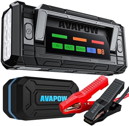 Fast charging jump box with HD display