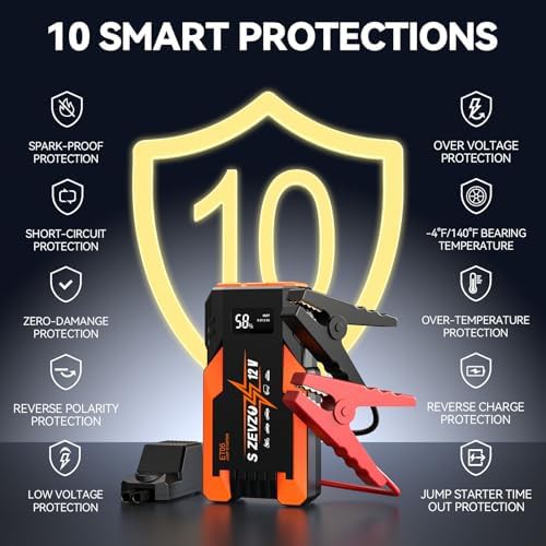 S ZEVZO ET05 5000A portable car jump starter pack — photo 3