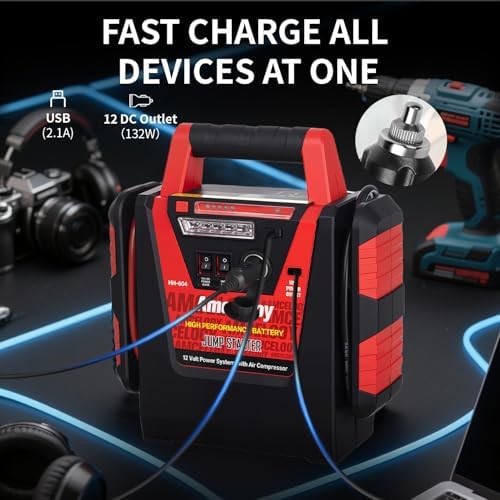 Battery booster with integrated air compressor — photo 4