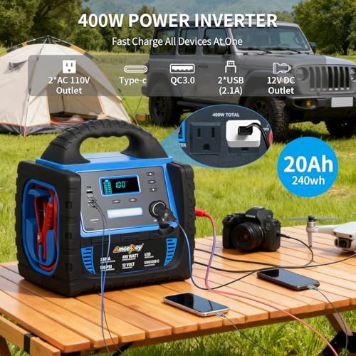 Jump starter power station with AC outlet — photo 3