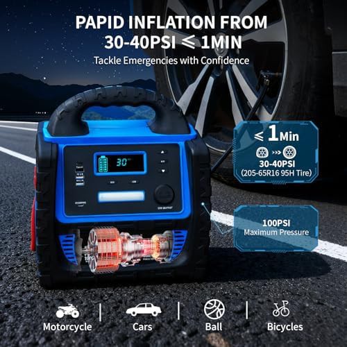 Jump starter power station with AC outlet — photo 4