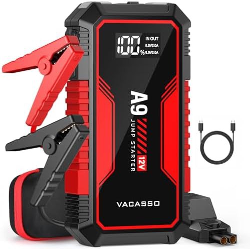 VACASSO A9 12V 4000A portable jumper starter red