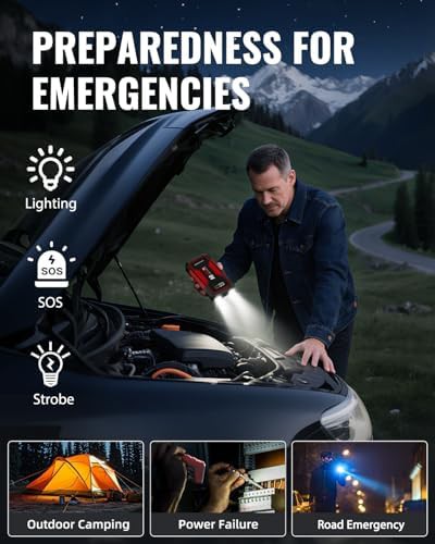 VACASSO A9 12V 4000A portable jumper starter red — photo 4