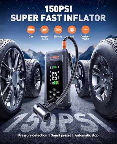 Portable jump starter with 150PSI air compressor — photo 3