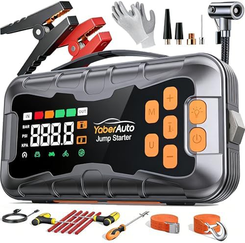 Heavy Duty Jump Starter with Tool Kit