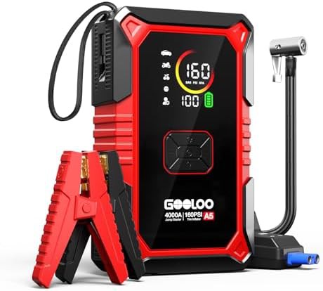 Powerful Portable Jump Box with Air Compressor