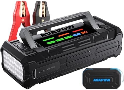AVAPOW TJ68 10000A battery jumper starter with HD display