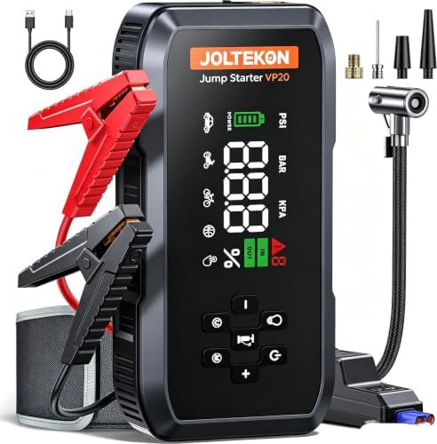 Compact 4500A jump starter with 10 safety protections