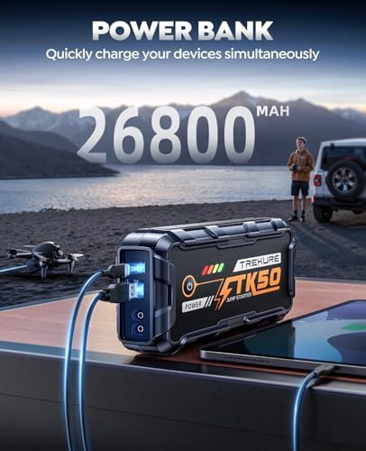 High Capacity 8000A Battery Jump Starter — photo 3