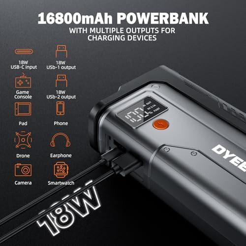 Lithium 6000A booster pack with flashlight — photo 4