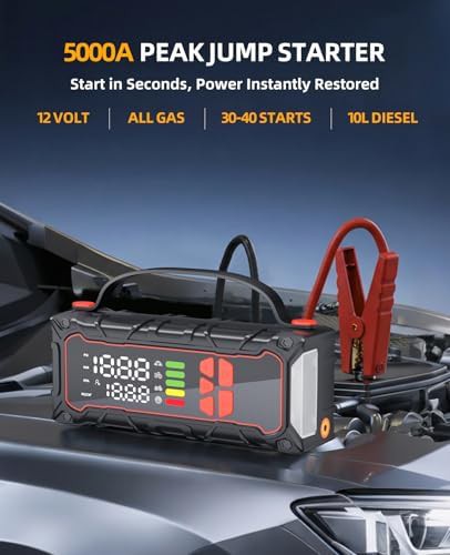 Compact Jump Starter with 160PSI Tire Inflator — photo 3