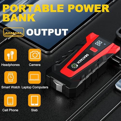 Scatach 3000A car battery jump starter pack — photo 3
