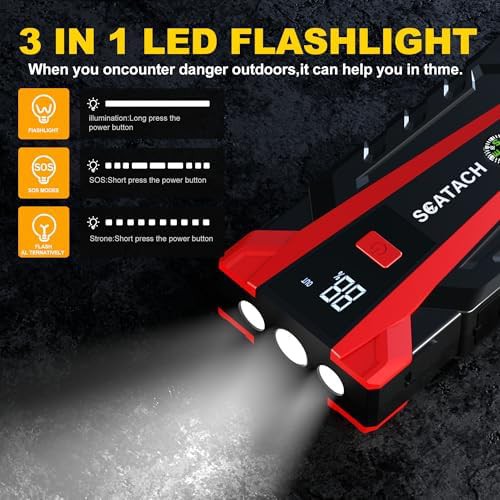 Scatach 3000A car battery jump starter pack — photo 4
