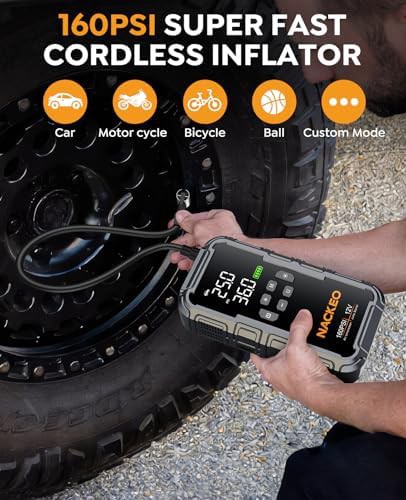 High peak jump starter with air compressor — photo 3