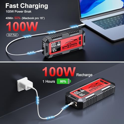 High Power 16000A Jump Box with 65W PD — photo 4