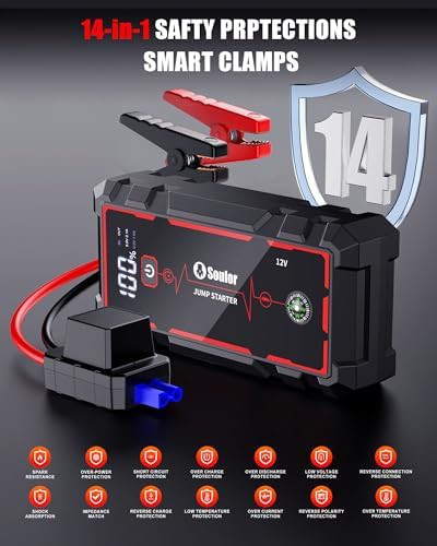 High capacity 5000A portable battery booster — photo 5