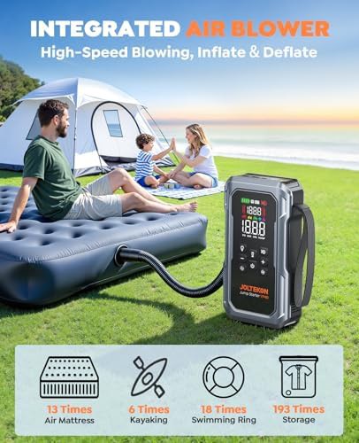 Heavy duty 6000A jump starter with air blower — photo 4