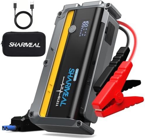 Heavy duty jump box with 800 lumen flashlight