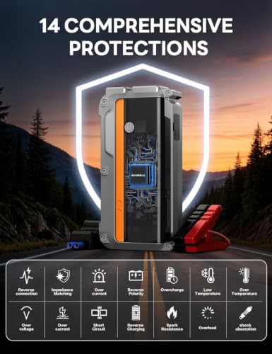 Heavy duty jump box with 800 lumen flashlight — photo 3