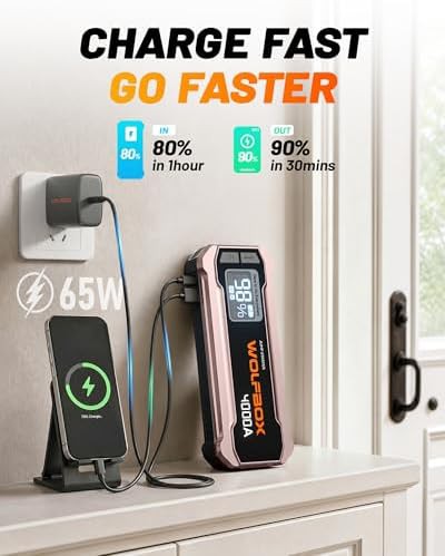 Rose Gold 4000A Portable Jump Starter — photo 3