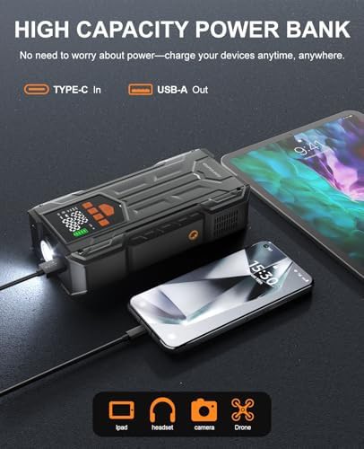 Compact jump starter for motorcycles and cars — photo 4